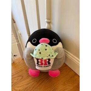 Squishmallows Baskin Robbins Penguin Mint Chocolate Chip Ice Cream Plush 12 inch
